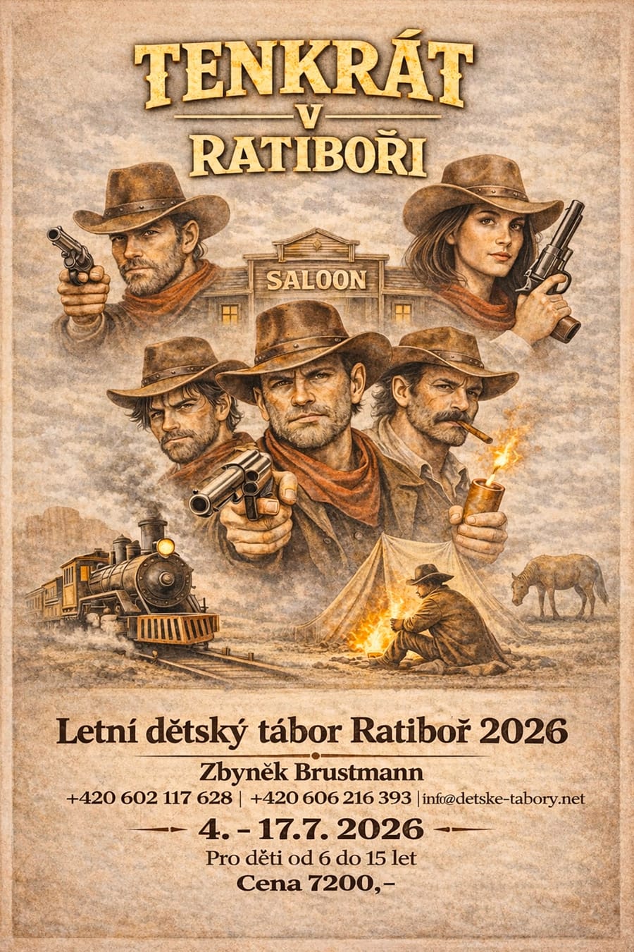 Plakát tábora Tenkrát v Ratiboři